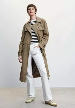 Джинсы клеш Mango, белый