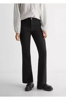 Джинсы-клеш Mango, черный