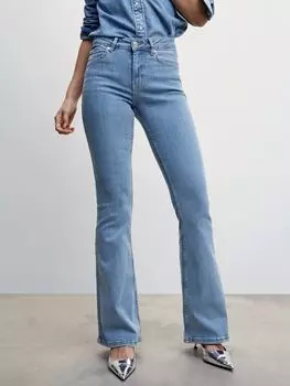 Джинсы-клеш Mango, синие