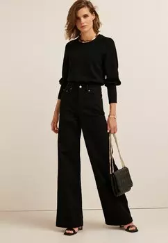 Джинсы клеш Next, черный