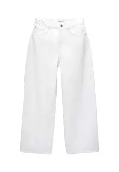 Джинсы-клеш PULL&BEAR, белые