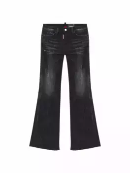 Джинсы клеш с логотипом Dsquared2, серый