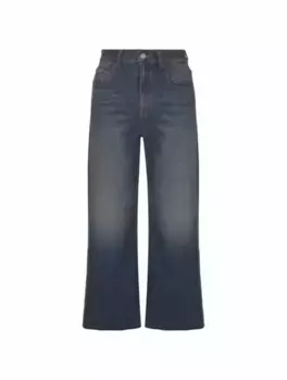 Джинсы клеш с логотипом Victoria Beckham, тёмно-синий