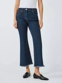 Джинсы-клеш с потертым подолом Marella, цвет Midnightblue