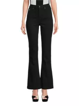 Джинсы-клеш с высокой посадкой Karl Lagerfeld Paris, черный