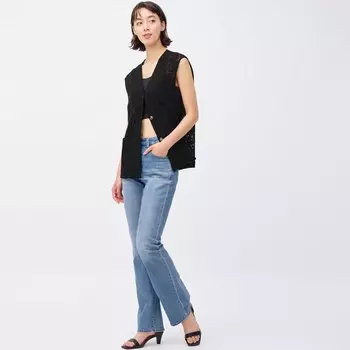 Джинсы-клеш со средней посадкой A+EC GU, синий