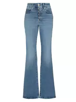 Джинсы-клеш стрейч Good Legs Good American, индиго