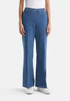 Джинсы-клеш With Slits United Colors of Benetton, синие