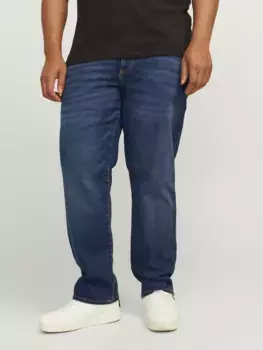 Джинсы комфортного кроя Jack & Jones PlusSize "JJIMIKE JJICON I.K. SQ 026 ПОЖАЛУЙСТА ", синий