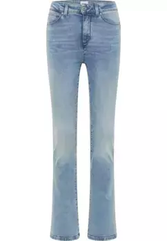 Джинсы комфортного кроя MUSTANG "Style Georgia Skinny Flared", голубой