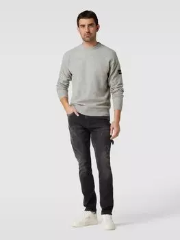 Джинсы комфортного кроя с рваным эффектом, модель «Jolando» ELIAS RUMELIS, темно-серый