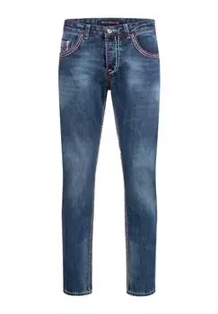 Джинсы комфортного кроя, толстые швы, свободный крой Rock Creek, темно-синий