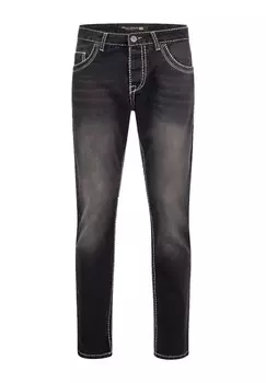 Джинсы комфортного кроя, толстые швы, свободный крой Rock Creek, темно-серый