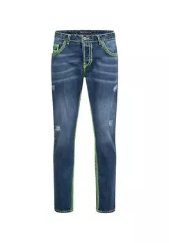 Джинсы комфортного кроя, толстые швы, свободный крой Rock Creek, синий