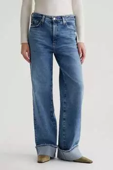 Джинсы Kora High-Rise Wide Leg в синем цвете AG Jeans