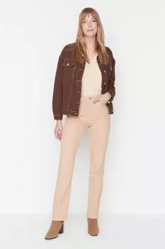 Джинсы - Коричневые - Bootcut Trendyol, коричневый