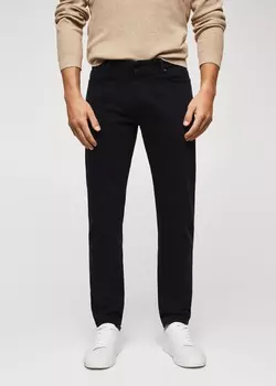 Джинсы кроя слим MANGO, черный деним