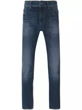 Джинсы кроя слим с линялым эффектом 7 For All Mankind, синий