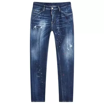 Джинсы крутого парня Dsquared2, синий