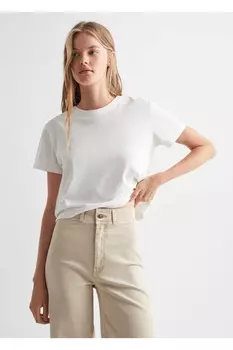 Джинсы-кюлоты Mango, бежевый