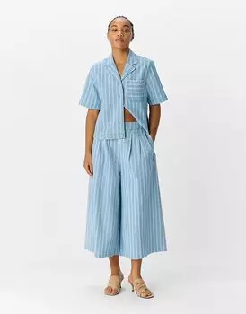 Джинсы-кюлоты Object светло-голубого цвета