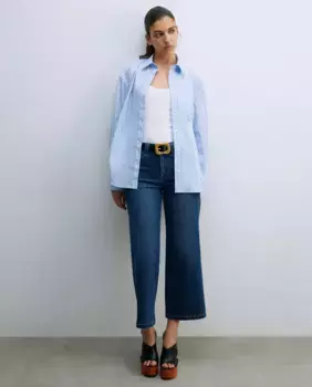 Джинсы-кюлоты Sfera, синий