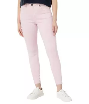 Джинсы KUT from the Kloth, Connie High-Rise Fab AB Ankle Skinny-Raw Hem in Bubble Gum