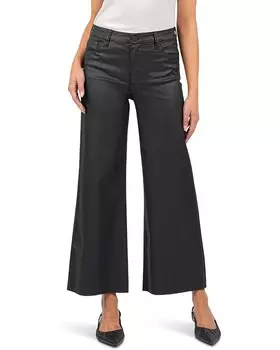 Джинсы KUT from the Kloth Meg High Rise Fab Ab Wide Leg Wide Hem, цвет Evergreen