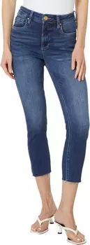 Джинсы KUT from the Kloth Rachael Petite High-Rise Fab Ab Mom Raw Hem in Explore, цвет Explore