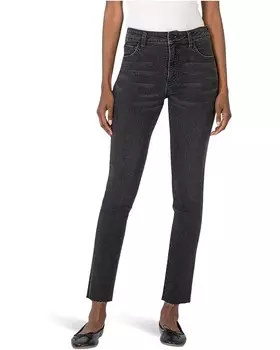 Джинсы KUT from the Kloth Reese High Rise Fab Ab Ankle Straight Raw Hem, цвет Respectable