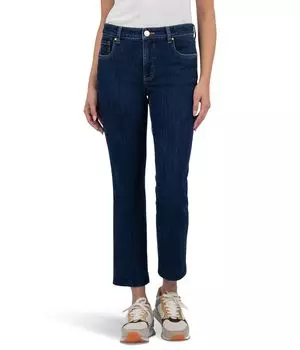 Джинсы KUT from the Kloth REESE HIGH RISE FAB AB ANKLE STRAIGHT BLIND HEM, цвет Harness With Euro Base Wash