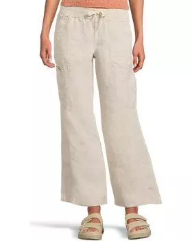 Джинсы L.L.Bean Premium Linen Breezy Mid-Rise Wide Leg Utility Pull-On Pants, цвет Oatmeal