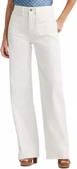 Джинсы Lauren Ralph Lauren High-Rise Wide-Leg Jeans in White Wash, цвет White Wash