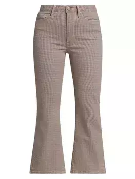 Джинсы Le Crop Flare с узором "гусиные лапки" Frame, мультиколор