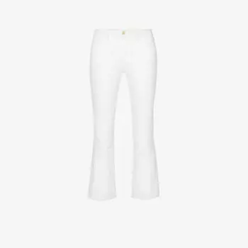 Джинсы le crop mini boot со средней посадкой и ботфортами Frame, цвет blanc