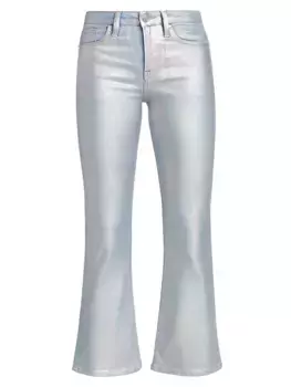 Джинсы Le Crop Mini с эффектом металлик Frame, цвет hologram