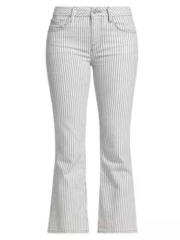 Джинсы Le Crop в тонкую полоску Frame, кобальтовый