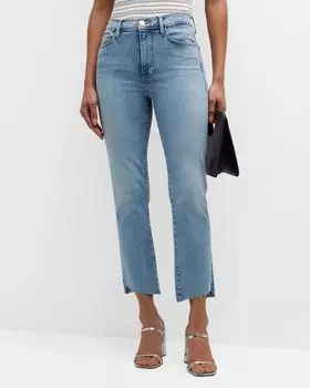 Джинсы Le High с прямым каскадным подолом FRAME, цвет Colorado