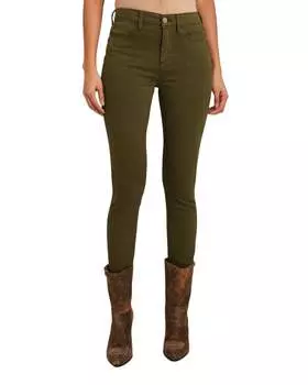 Джинсы Le High Skinny цвета «вымытый армейский зеленый» FRAME