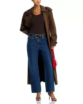 Джинсы Le Jane High Rise Ankle Wide Leg в цвете Kirk FRAME, синий