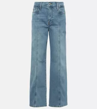 Джинсы le slim-палаццо с высокой посадкой Frame, синий