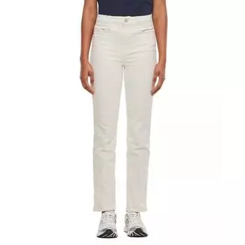 Джинсы le super high straight leg cotton jeans Frame, серый