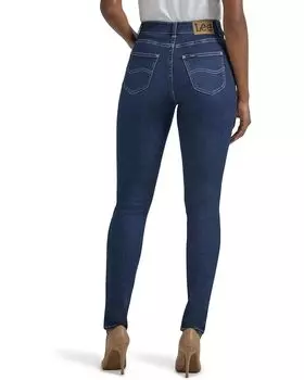 Джинсы Lee Petite Flex Motion Skinny Bootcut Jeans, цвет Deepest Dark
