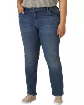 Джинсы Lee Regular Fit Straight Leg Jeans (Plus), цвет Seattle