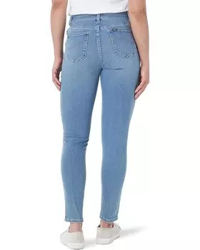 Джинсы Lee Sculpting Slim Fit Skinny Leg Jeans Mid-Rise, цвет Anchor
