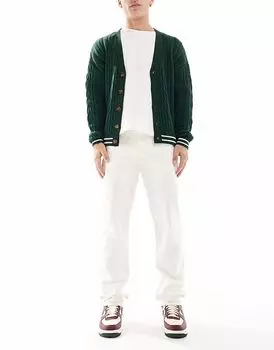 Джинсы Lee West прямого кроя белого цвета