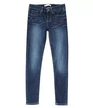 Джинсы-леггинсы Levi's Big Girls 7–16 Lana Denim, синий
