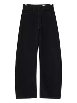 Джинсы LEMAIRE с завышенной талией и закругленными углами, черный