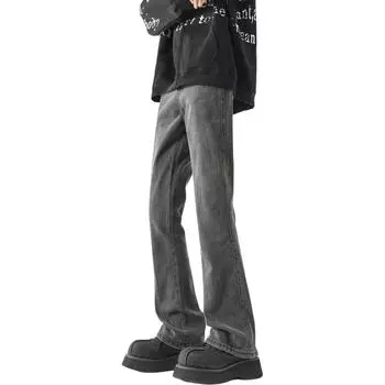 Джинсы летние освежающие брюки унисекс POLAR BEAR, черный/серый