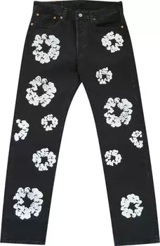 Джинсы Levi's x Denim Tears The Cotton Wreath Jean 'Black', черный